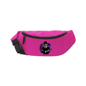 Wednesday moonlight, Unisex waist bag (banana) in PINK color with 2 pockets