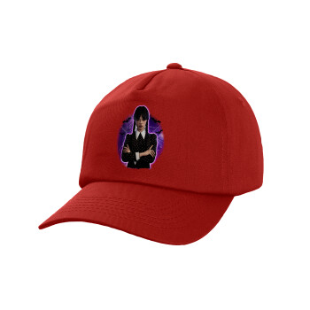 Wednesday moonlight, Children's Baseball Cap, 100% Cotton Twill, Red (COTTON, CHILDREN'S, UNISEX, ONE SIZE)