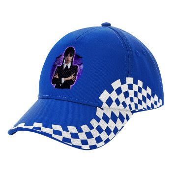 Wednesday moonlight, Adult Ultimate BLUE RACING Cap, (100% COTTON DRILL, ADULT, UNISEX, ONE SIZE)