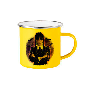 Wednesday moonlight, Yellow Enamel Metallic Cup 360ml