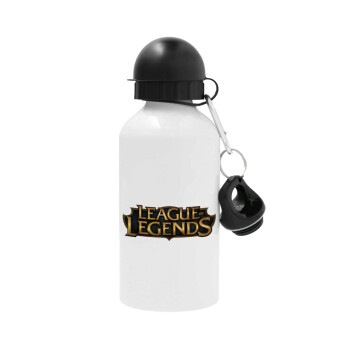 League of Legends LoL, Metal water bottle, White, aluminum 500ml