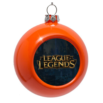 League of Legends LoL, Στολίδι Χριστουγεννιάτικη μπάλα δένδρου Πορτοκαλί 8cm