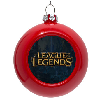 League of Legends LoL, Στολίδι Χριστουγεννιάτικη μπάλα δένδρου Κόκκινη 8cm