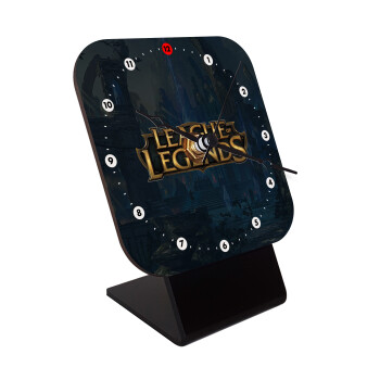 League of Legends LoL, Quartz Wooden table clock with hands (10cm)