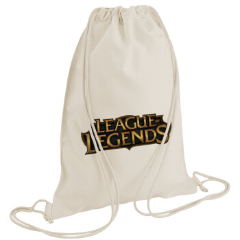 League of Legends LoL, Backpack bag GYMBAG natural (28x40cm)