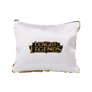 League of Legends LoL, Sequin Gold Pouch Cosmetic Bag