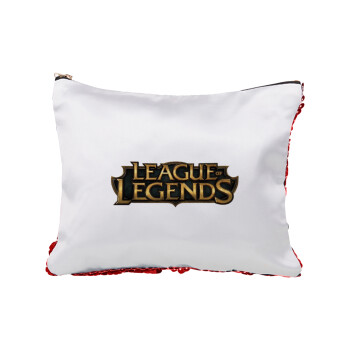 League of Legends LoL, Red sequin cosmetic bag