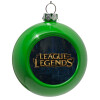 Green Christmas tree ornament bauble 8cm