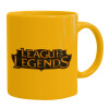 Ceramic coffee mug yellow