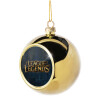 Golden Christmas tree ball ornament 8cm