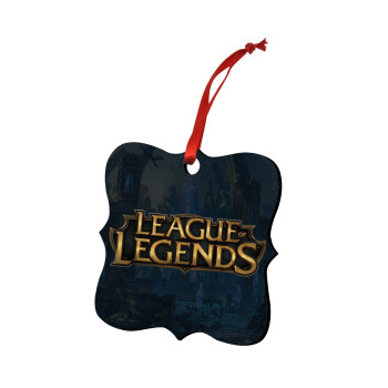 League of Legends LoL, Christmas ornament polygon wooden 7.5cm