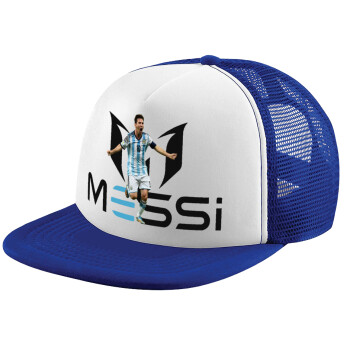 Leo Messi, Καπέλο παιδικό Soft Trucker με Δίχτυ ΜΠΛΕ/ΛΕΥΚΟ (POLYESTER, ΠΑΙΔΙΚΟ, ONE SIZE)