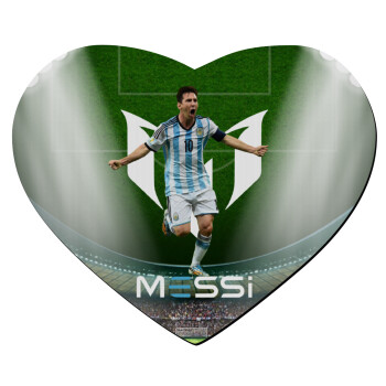 Leo Messi, Mousepad heart 23x20cm