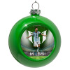 Green Christmas tree ornament bauble 8cm