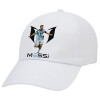 Adult Baseball Cap White 5-panel (POLYESTER, ADULT, UNISEX, ONE SIZE)