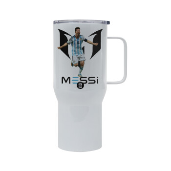 Leo Messi, Mega Stainless steel Tumbler with lid, double wall 750L