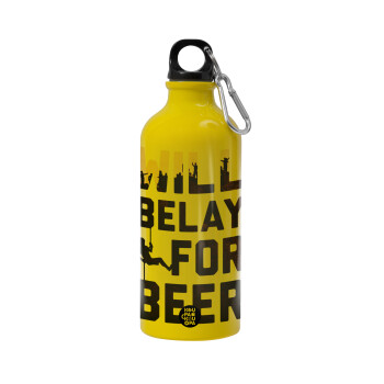 Will Belay For Beer, Water bottle 600ml