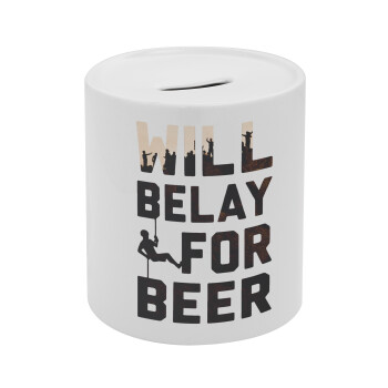 Will Belay For Beer, Κουμπαράς πορσελάνης με τάπα