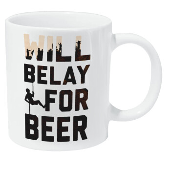 Will Belay For Beer, Κούπα Giga, κεραμική, 590ml