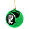 Green Christmas tree ornament ball 8cm