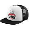 Adult Soft Trucker Hat with Black/White Mesh (POLYESTER, ADULT, UNISEX, ONE SIZE)