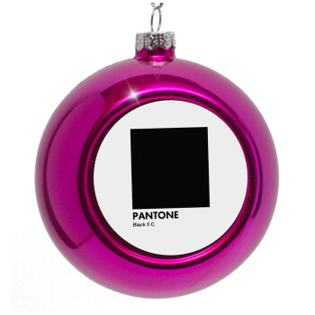 Pantone Black, Purple Christmas tree ornament bauble 8cm