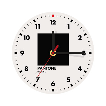 Pantone Black, Wooden wall clock (20cm)