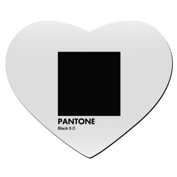 Pantone Black, Mousepad καρδιά 23x20cm