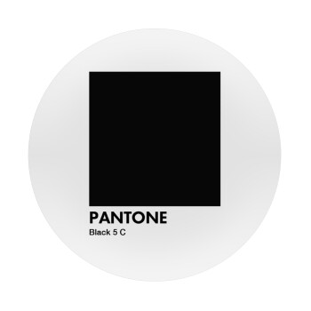 Pantone Black, Mousepad Round 20cm