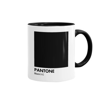 Pantone Black, Mug colored black, ceramic, 330ml