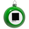 Green Christmas tree ornament bauble 8cm