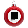 Red Christmas tree ornament bauble 8cm