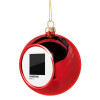 Christmas tree ball Red 8cm