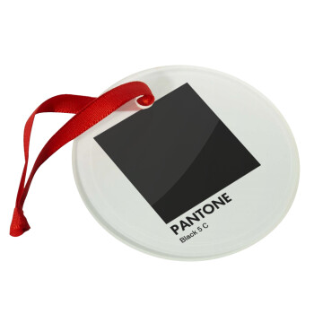 Pantone Black, Χριστουγεννιάτικο στολίδι γυάλινο 9cm