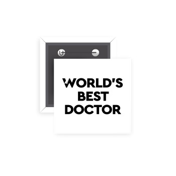 World's Best Doctor, Κονκάρδα παραμάνα τετράγωνη 5x5cm