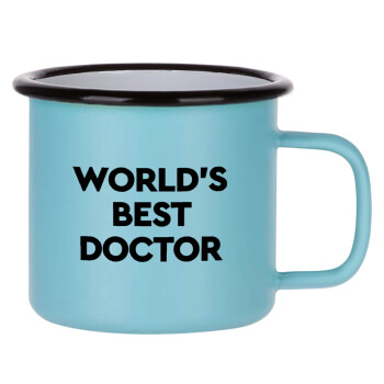 World's Best Doctor, Κούπα Μεταλλική εμαγιέ ΜΑΤ σιέλ 360ml