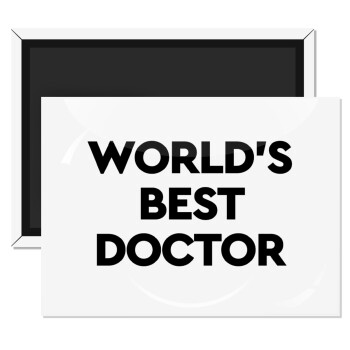 World's Best Doctor, Ορθογώνιο μαγνητάκι ψυγείου διάστασης 9x6cm