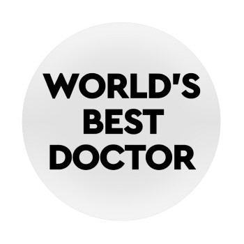 World's Best Doctor, Mousepad Round 20cm