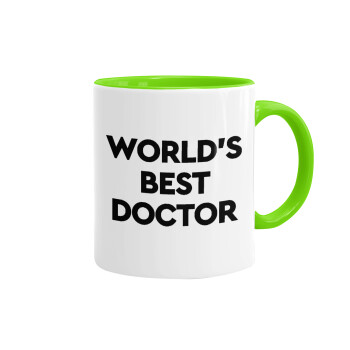 World's Best Doctor, Κούπα χρωματιστή βεραμάν, κεραμική, 330ml