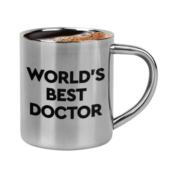 World's Best Doctor, Double-wall metal cup for espresso (220ml)