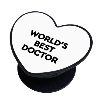 World's Best Doctor, Phone Holders Stand  καρδιά Μαύρο Βάση Στήριξης Κινητού στο Χέρι