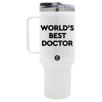 World's Best Doctor, Mega Tumbler με καπάκι, διπλού τοιχώματος (θερμό) 1,2L