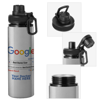 Searching for Best Doctor Ever..., Metallic water bottle with safety cap, 850ml aluminum