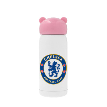 FC Chelsea, Pink stainless steel thermal flask, 320ml