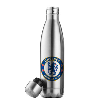 FC Chelsea, Μεταλλικό παγούρι θερμός Inox (Stainless steel), διπλού τοιχώματος, 500ml