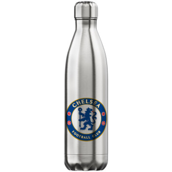 FC Chelsea, Μεταλλικό παγούρι θερμός Inox (Stainless steel), διπλού τοιχώματος, 750ml