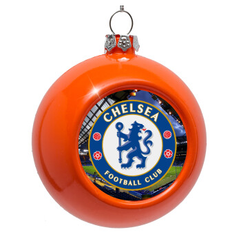 FC Chelsea, Orange Christmas tree ornament bauble 8cm