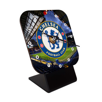 FC Chelsea, Quartz Wooden table clock with hands (10cm)