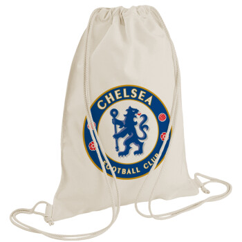 FC Chelsea, Backpack bag GYMBAG natural (28x40cm)