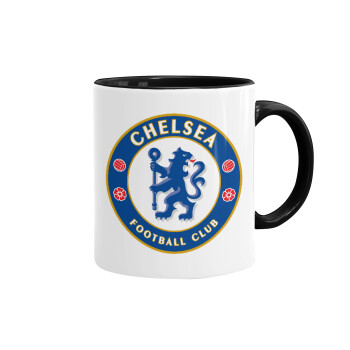 FC Chelsea, Mug colored black, ceramic, 330ml